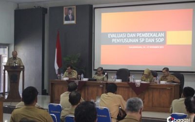 Evaluasi dan Pembekalan Penyusunan Standar Pelayanan (SP) dan Standar Operasional Prosedur (SOP)